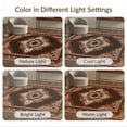 thumbnail image 7 of ODIKA 4'x6' Washable Area Rug Spotted Geometric Border Fabric Table Bathroom Long Placemat Cow Refined for Bedroom, Reading Nook, Pet Friendly & Non-Shedding, 7 of 7