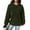 Green, variant on Women's Hoodies Sweatshirts Hoodie with Loose Pullover Long Sleeve and Spliced String Pocket Design Red M