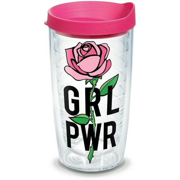 Tervis Girl Power,Insulated Travel Tumbler, Clear - 16oz