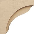 thumbnail image 3 of 9"W x 18"D x 18"H Classic Helena Rough Cedar Woodgrain TimberThane Corbel, Primed Tan, 3 of 6