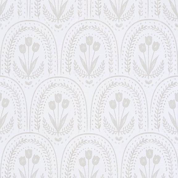Abyssaly Floral Wallpaper, 17.3" x 118" Tulip Peel and Stick Wallpaper Self-Adhesive Removable Contact Paper for Cabinets, Home Decoration, Wall Covering, Antique Furniture Renovation