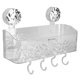 thumbnail image 1 of Estante organizador con ventosa para ducha estante organizador montado en la pared para cocina y baño, 1 of 9