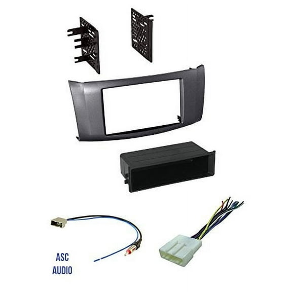 ASC Car Stereo Install Dash Kit, Wire Harness, and Antenna Adapter for installing an Aftermarket Radio for 2013 2014 2015 2016 Nissan Sentra