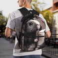 thumbnail image 6 of Honeii Heart Guinea Pig Couple Print School Backpack,Casual Lightweight Travel Rucksack Daypack,Backpacks for College High, 6 of 6