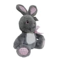 thumbnail image 3 of Way to Celebrate Medium Soft Plush Bunny grey 10inch, 3 of 3