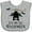 AC-Heather Grey, variant on Inktastic 1st Halloween Bat Boys or Girls Baby Bib