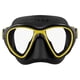 thumbnail image 2 of Visor Máscara Adulto CRESSI  Quantum Negro/Amarillo Dos Lentes Transparentes Bajo Volumen Antiempañante, 2 of 6