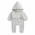 thumbnail image 2 of Hzgobj Cotton Baby Romper Newborn Baby Knitted Clothes Longsleeve Jumpsuit Outfit for Boy and Girls Hoodie Set, 2 of 9