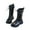 Black-2, variant on CYRBOKO Girls' Riding Boots, Leather Side Zipper Fall Lace Up Knee High Boots Black Size 13.5 (Little Kids)