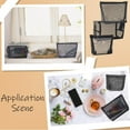thumbnail image 5 of 1 set 3 Sizes Mesh Cosmetic Bags Black Mesh Makeup Bag Purse Pouch Zipper Mesh Travel Bag Travel Purse Organizer Portable Pouch Bag Mesh Toiletry Bag for Home Office Travel Accessories, 5 of 8