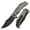 Green, variant on Tenable Orion Pocket Knife,Blackwashed 14C28N Blade,Orange G10 Handle,B1089A5
