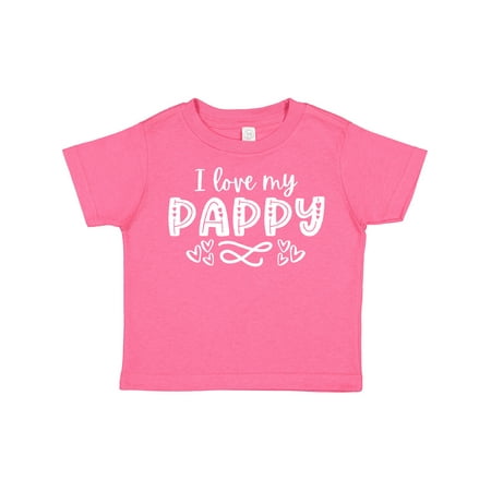 

Inktastic I Love My Pappy with Hearts Gift Toddler Boy or Toddler Girl T-Shirt