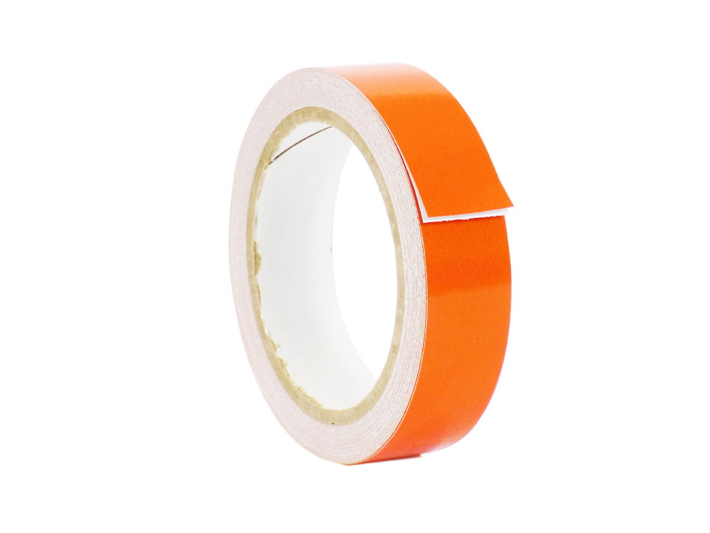 2" x 100 ' Roll Solid  ORANGE  REFLECTIVE CONSPICUITY TAPE Sheeting Peel Stick 
