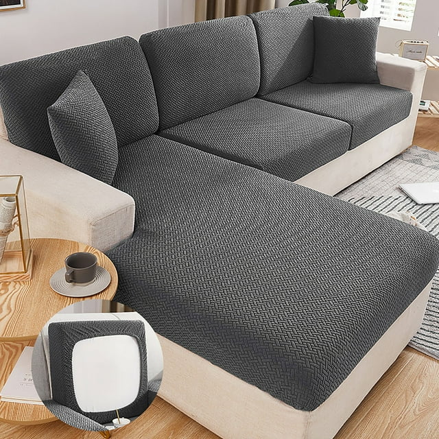 Cqxid Housse de Sofa à Moins de 10 $ Housse de Sofa Universelle Résistante Haute Élasticité Antidérapante Polyester Housse de Meuble Universelle Résistante Housse de Sofa Universelle