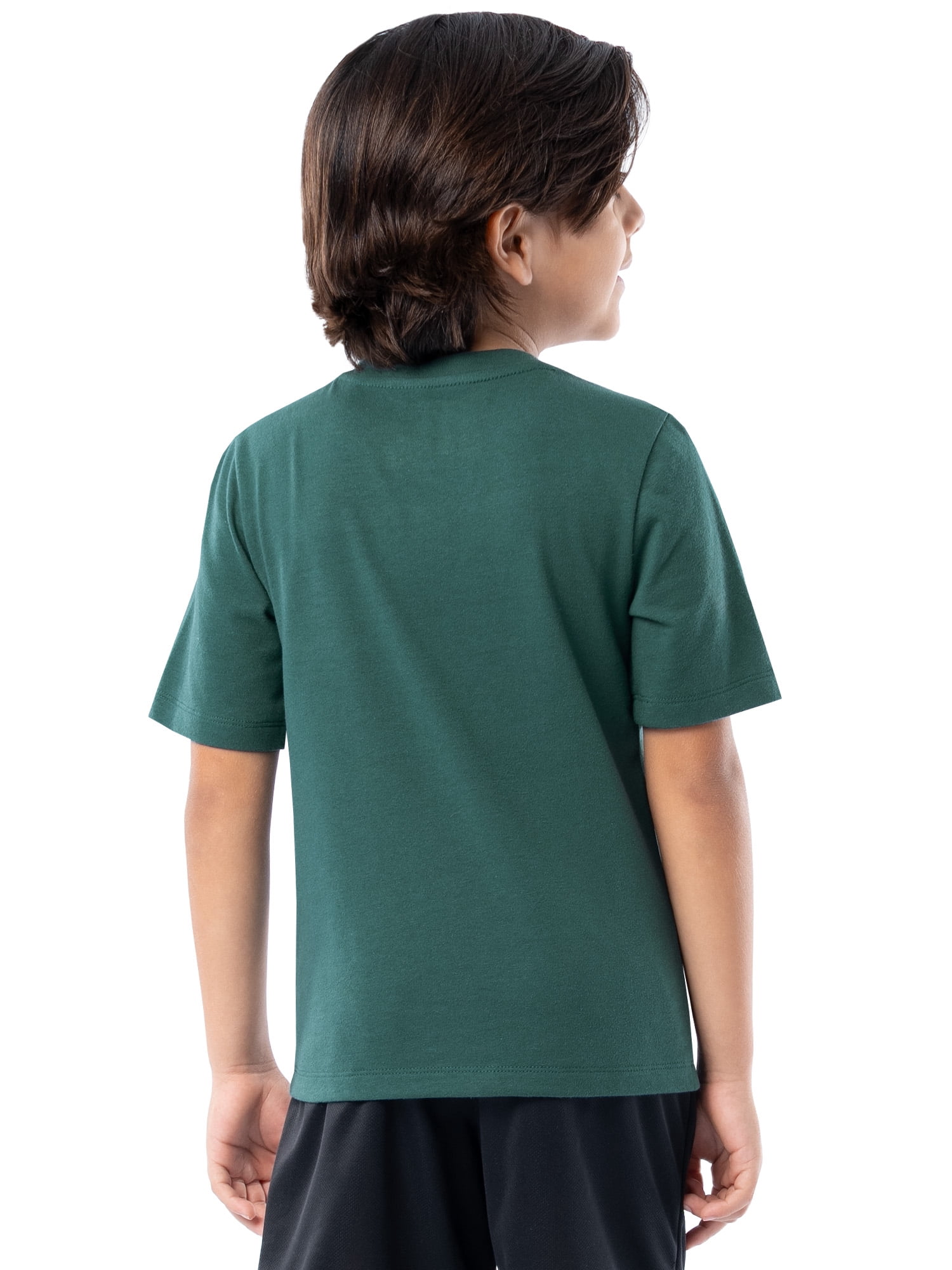 Athletic Works Boy's Short Sleeve Graphic T-Shirt, Sizes 4-18 & Husky