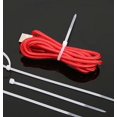 thumbnail image 3 of Collar de electricista - Collar de sujeción de plástico - Brida - Abrazadera para cables - Bolsa con gancho de 300 collares 2,5mm x 100 mm PA6.6, 3 of 5