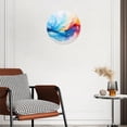 thumbnail image 3 of Decorative Round Wall Clocks Non-Ticking Silent Battery Operated Clocks with Photo for Bedroom,Living Room-Colorful Background With Blurred Shapes(12inch), 3 of 4