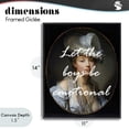 thumbnail image 4 of Stupell Industries Traditional Let The Boys Be Emotional Black Framed Giclee Art, 11 x 14, by Tina LeCour, 4 of 8