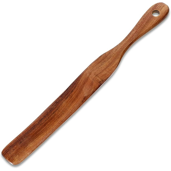 ‎TACYKIBD 11 Inch Skinny Wooden Spurtle Blender Spatula Sourdough Mixer Bread Stirring Spatula Wood Utensil Tool for Dough Cooking Spreading Baking Whisking Mixing Jar Scraping