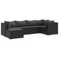 thumbnail image 4 of vidaXL 7 Piece Patio Lounge Set with Cushions Gray Poly Rattan, 4 of 178
