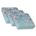 thumbnail image 5 of Xoenoiee Blue Cherry Blossom Pattern 3-Piece Couch Cushion Covers, Stretch Sofa Seat Slipcovers with Non-Slip Elastic Bottom, Washable Jacquard Furniture Protector for 3 Cushion Couch, 5 of 7