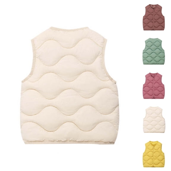 Girls Winter Coats Jackets for Girls Girls Down Vest for Kids Lightweight Warm Sleeveless Button Casual Fall Winter Clothes