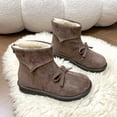 thumbnail image 6 of Bnwani Boots for Women New Fashion Cotton Toe Zipper Flat Snow Boot Brown Size 7, 6 of 8