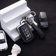 thumbnail image 2 of Key Fob Cover Compatible with Toyota Highlander Sequoia Avalon Camry Corolla RAV4 2012-2019 4 Button Keychain Case Holder Protector,Black, 2 of 7