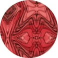 thumbnail image 1 of Ahgly Company Indoor Round Patterned Lava Red Area Rugs, 6' Round, 1 of 6