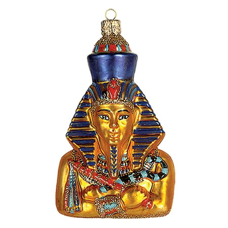  Egypt  Pharaoh Akhenaten Polish Blown Glass Christmas  