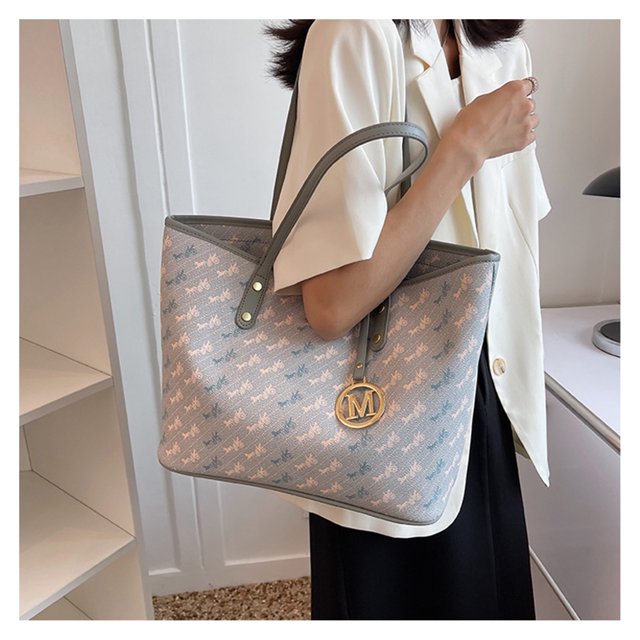 Bolso de mano para mujer Nikou Bolso de hombro de PU Bolso de compras