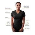 thumbnail image 3 of Adar Pro Modern Athletic Scrub Set For Women - Modern V-Neck Scrub Top & Yoga Jogger Scrub Pants, 3 of 7
