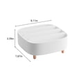 thumbnail image 4 of Fiudx Organizador de Maquillaje, Vitrina Compacta de Escritorio para El Cuidado de La Piel, 4 Compartimentos para Cosméticos, Divisores Extraíbles, Ideal para Encimeras de Baño y Tocador, Diseño Eleg, 4 of 7