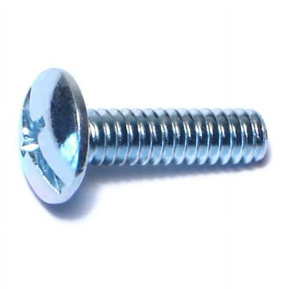 #10-24 x 3/4" Zinc Plated Steel Coarse Thread Combo Truss Head Machine Screws MSTS-182
