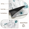 thumbnail image 6 of Non-Slip Rug Pad Rugs Pastoral White Turquoise Flower Rectangle Area Rugs 5x7Ft Soft Carpet Pads for Living Room Kids Room, Classic Floral Art, 6 of 9