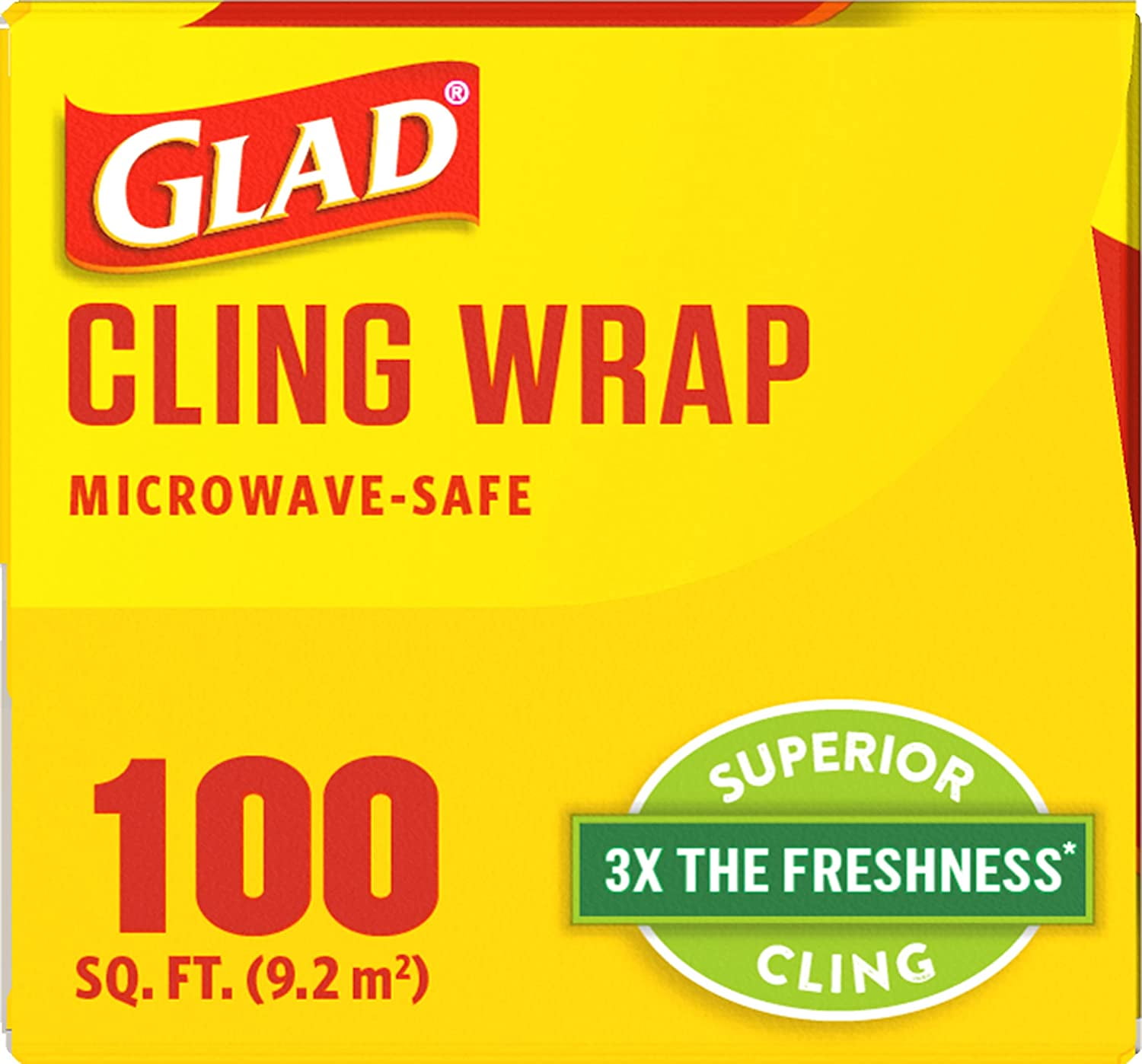 Glad Cling Wrap 100 SF (Pack of 2)