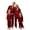 Red_001, variant on QTSHPN Christmas Family Pajamas Matching Long Sleeve Silk Like Holiday Festive Outfit Cozy Home Loungewear for Parents and Kids Pajamas