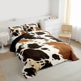 thumbnail image 3 of Feelyou Rustic Cow Print Full Size Comforter Sets, Farmhouse Highland Bull Bedding Comforter Set, Teens Kids Boys Girls Reversible Bedding Sets, Super Cozy Room Decor, 3pcs, 3 of 8
