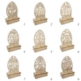 thumbnail image 3 of Household Happy Easter Wood DIY Crafts Party Supplies Easter Egg LED Night Light Wooden Ornament Lamp Easter Rabbit 2, 3 of 8