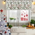 thumbnail image 5 of Pink Spring Floral Curtain Valances for Windows, Kitchen Valance Window Treatments Panel 2 Pack, Elegant Pastoral Flowers Birds Watercolor Rod Pocket Short Curtains for Bathroom Bedroom 54 x 18 Inch, 5 of 8