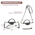 thumbnail image 2 of FALAN MULE Clear Crossbody Bag Stadium Approved with Adjustable Strap for Concerts and Sports Events, 2 of 6