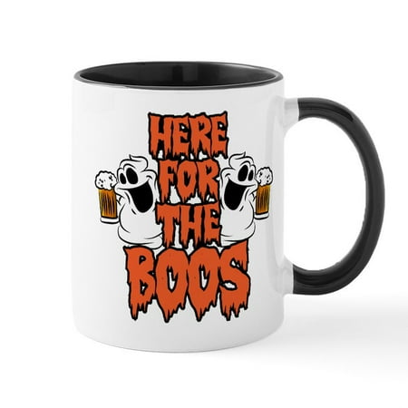 

CafePress - Here For The Boos - 11 oz Ceramic Mug - Novelty Coffee Tea Cup