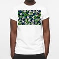 thumbnail image 3 of T-shirts,Womens Short Sleeve Tops,Mens T Shirts,Football Soccer Balls Floral,XL, 3 of 5