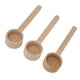 thumbnail image 3 of Cuchara medidora de madera de 3 piezas, medición precisa, cuchara de café con veta de madera sin pintar para mascarillas, té y manualidades., 3 of 14