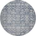 thumbnail image 2 of Addison Rugs Mayfield Premium Machine Washable Transitional Global Blue Round Rug, 8' x 8', 2 of 6