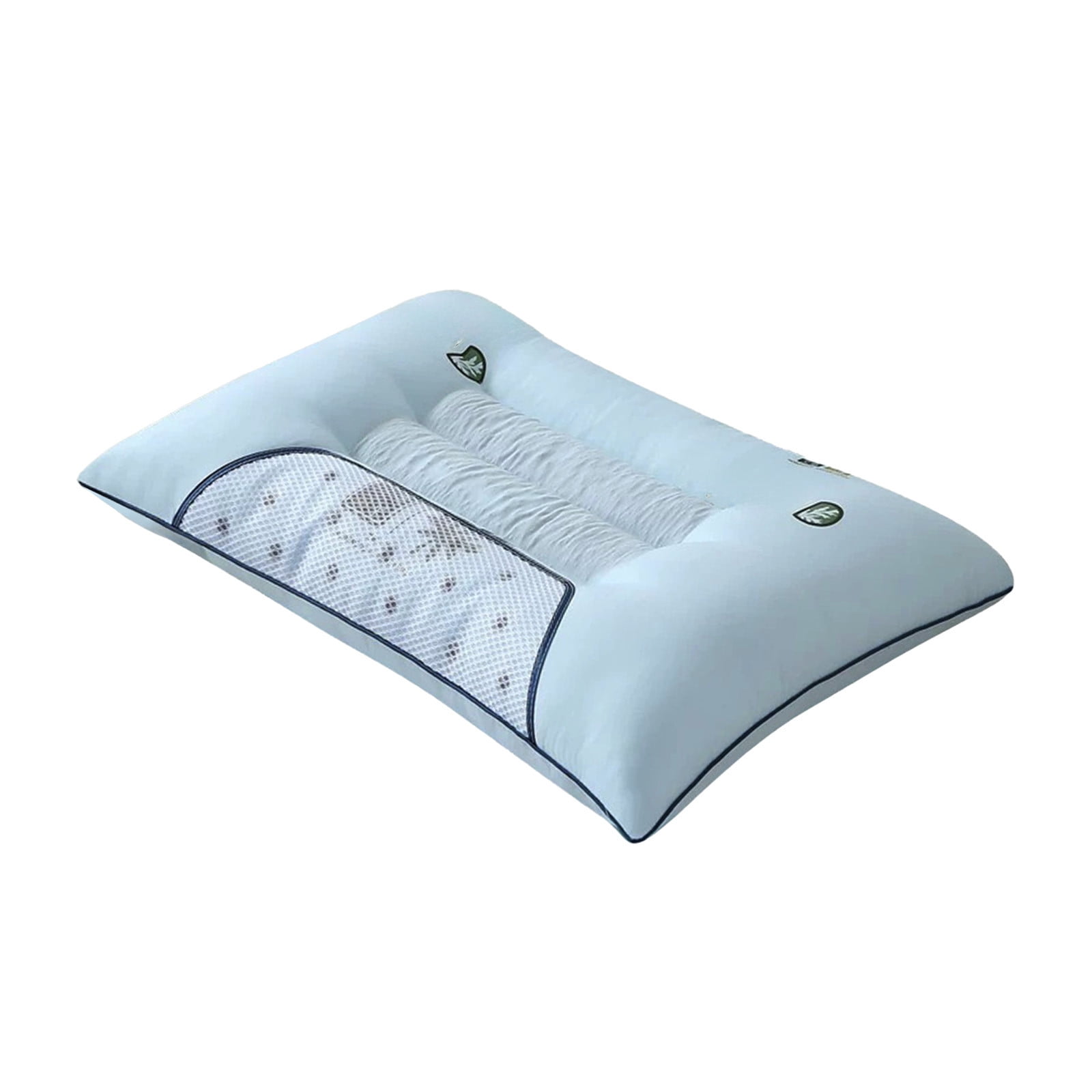 Hotel Collection Bed Pillows Memory Foam Neck Pillow Relief Bed Pillow for Sleeping Cervical for and Shoulder Ide Back Stomach Sleeper 1 Pack, Blue