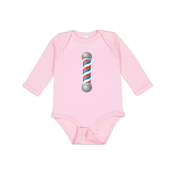 Inktastic Barber Barberpole Boys or Girls Long Sleeve Baby Bodysuit