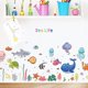 thumbnail image 3 of Sea Life Wall Stickers Under The Sea Fish Wall Decor, Removable Peel and Stick Waterproof Wall Art Stickers Decals for Kids Room Nursery Living Room B, 3 of 4