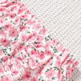 thumbnail image 6 of Wxirdiow Newborn Girl Clothes Toddler Baby Girls Summer Outfit Sleeveless Ribbed Tank Tops + Floral Skirt Shorts Set Kids Cute Clothes Pink Size,18-24 Months, 6 of 8