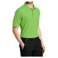 thumbnail image 5 of Mafoose Male Silk Touch Polo Men Extended T-Shirts Lime 6XL, 5 of 7